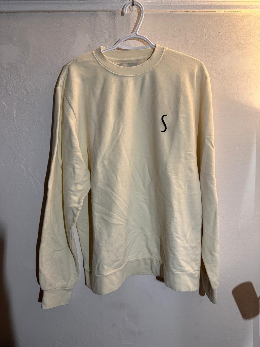 The Shelborne Miami Beach Proper Cream Embroidered Crewneck Sweatshirt